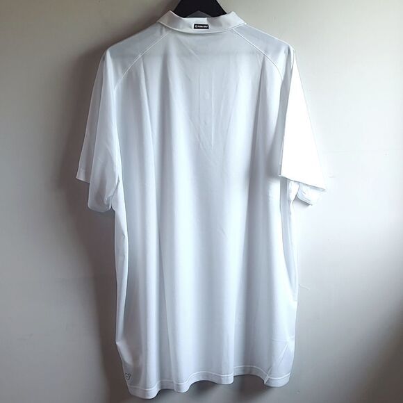 Men's New With Tag Size 4XL Puma Essential 2.0 White Golf Short Sleeve Polo - Picture 4 of 14